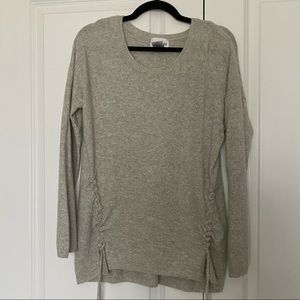Gray Sweater with Ties, size M